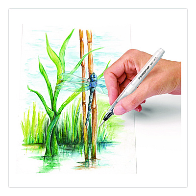 Staedtler Classic Water Brush, Nylon/Polyester Blend, Round (949BK1C)