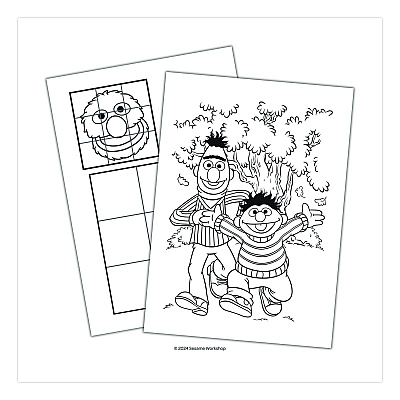 Sesame Street Favorite Friends Jumbo Coloring and Activity Book, Ages 3 and Up, 10.75 x 7.75 Sheets, 64 Pages (417331)