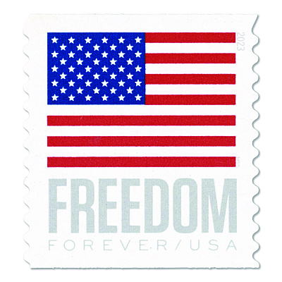 United States Postal Service First-Class Forever Stamps, U.S. Flag, 20/Book (FOREVERFLAG2)