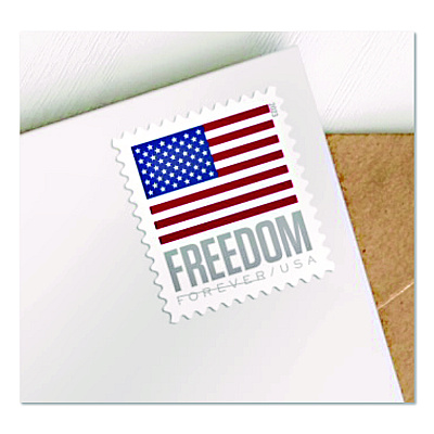 United States Postal Service First-Class Forever Stamps, U.S. Flag, 20 Stamps/Book, 5 Books/Pack (FOREVERFLAG5)