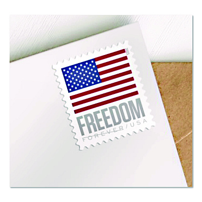 United States Postal Service First-Class Forever Stamps, U.S. Flag, 20/Book (FOREVERFLAG2)