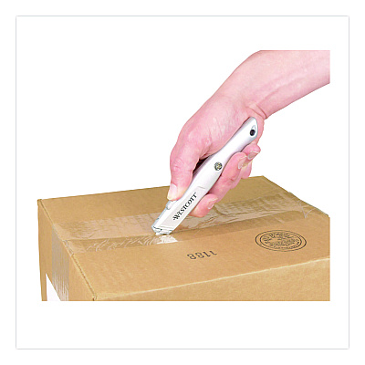 Westcott Aluminum Safety Cutter with Ceramic Blade, Aluminum Handle, Silver (00722)