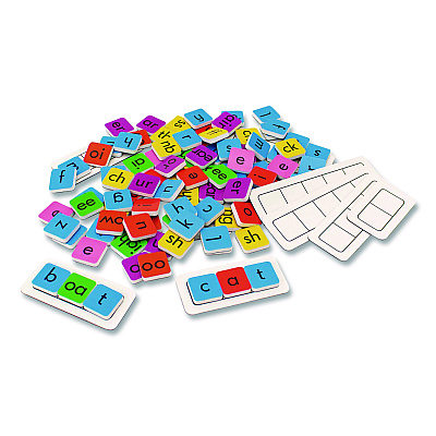 Junior Learning Inc Rainbow Phonics Tiles, Grades K to 2, 104 Pieces (654)