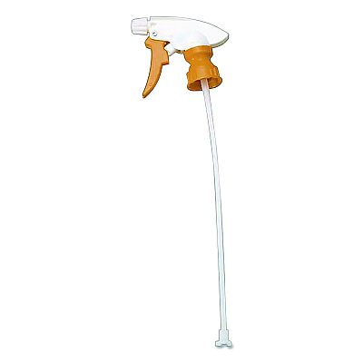 Impact Chemical Resistant Trigger Sprayer, 9.88" Tube, Fits 32 oz Bottles, Yellow/White (60192491EA)