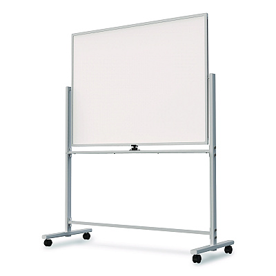 TRU RED Magnetic Steel Mobile Dry Erase Board, 4 ft x 3 ft, White Surface, Aluminum Frame (TR62619)