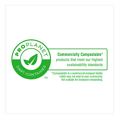 Dart Compostable Molded Fiber Hinged Trays, ProPlanet Seal, 9.14 x 9 x 2.98, Natural, 200/Carton (90FBRHT1)
