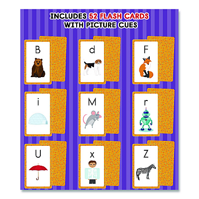 Carson-Dellosa Education Alphabet Flash Cards, Grades Pre-K to 1, 3.25" x 5.25", Assorted Colors, 54 Cards (0769646794)