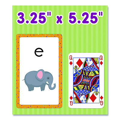 Carson-Dellosa Education Alphabet Flash Cards, Grades Pre-K to 1, 3.25" x 5.25", Assorted Colors, 54 Cards (0769646794)