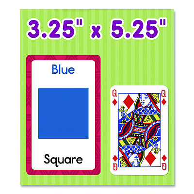 Carson-Dellosa Education Colors and Shapes Flash Cards, Grades Pre-K to 1, 3.25" x 5.25", Assorted Colors, 54 Cards (0769646891)
