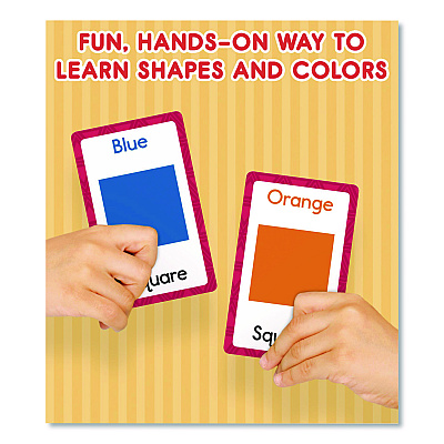 Carson-Dellosa Education Colors and Shapes Flash Cards, Grades Pre-K to 1, 3.25" x 5.25", Assorted Colors, 54 Cards (0769646891)