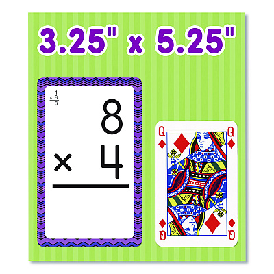 Carson-Dellosa Education Multiplication 0 to 12 Flash Cards, Grades 4 to 6, 3.25" x 5.25", Assorted Colors, 54 Cards (0769677436)