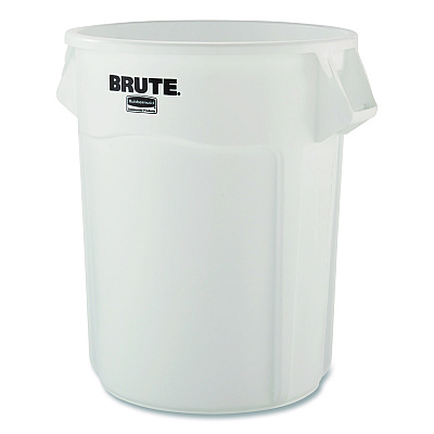 Rubbermaid Commercial Brute Container, 44 gal, Plastic, White (1779740EA)
