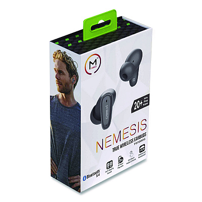 Morpheus 360 Nemesis True Wireless Earbuds, Gray (TW1800G)