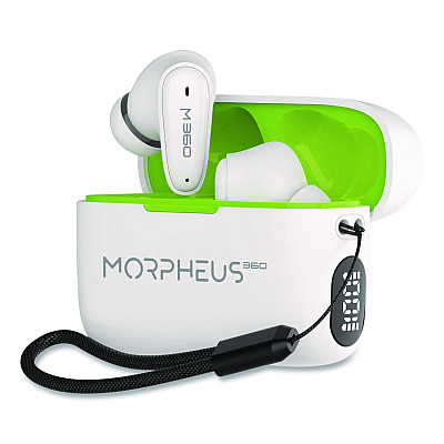 Morpheus 360 Nemesis True Wireless Earbuds, White (TW1800W)