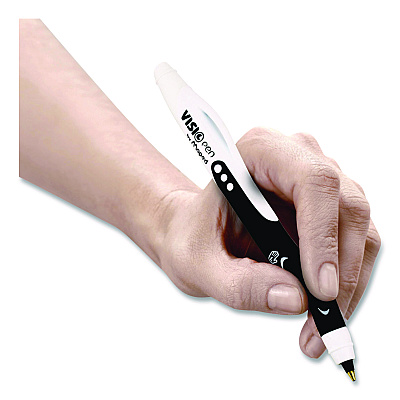 Maped Helix Visio Left-Handed Ballpoint Pen, Stick, Medium 1 mm, Assorted Ink and Barrel Colors, 3/Pack (224324)