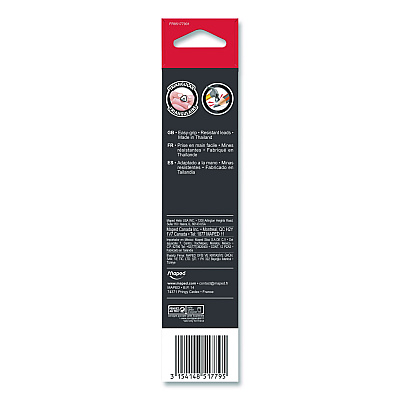 Maped Helix Essentials Triangular Pre-Sharpened Pencils, HB (#2), Black Lead, Yellow Barrel, 12/Box (851779ZT)
