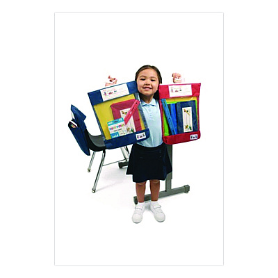 Victor Seat Sack Read-n-Go Reading Bag, 10.5 x 2 x 16, Blue (00080)