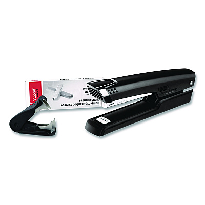Maped Helix Essentials Metal Full Strip Stapler and Remover Combo, 25 Sheet Capacity, Black (982701)