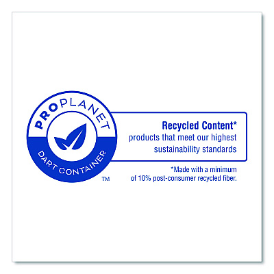 Solo Recycled Content PCF Paper Hot Cups, ProPlanet Seal, 8 oz, White, 50/Pack (378RCPLANEPK)
