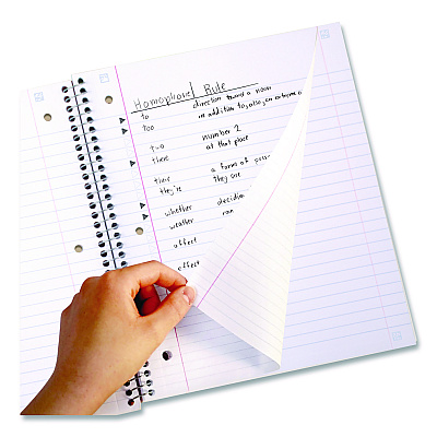 Five Star Brushy Moves Pastel Waves Design Notebook w/ Study App, 1-Subject, Wide/Legal Rule, Assorted Cover Color, (80)11 x 8.5 Sheets (930060F)