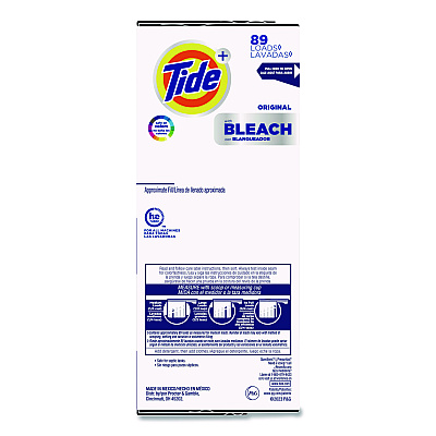 Laundry Detergent with Bleach, HE Compatible, 80 Loads, Tide Original Scent, Powder, 129 oz Box, 2/Carton (16667CT)