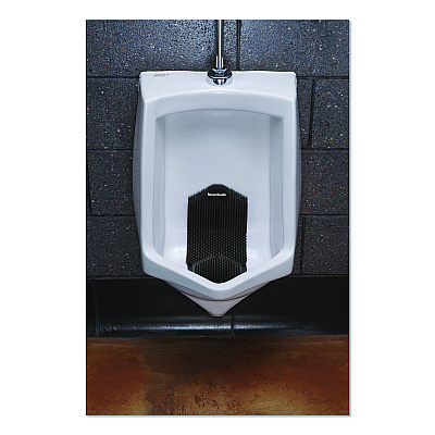 Boardwalk Vertical Urinal Screen, Midnight Coast Scent, Black, 5.22 oz, 6/Carton (VERUSBK)