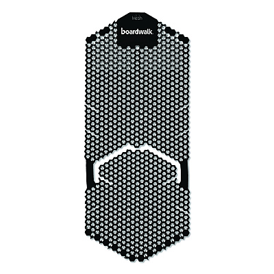 Boardwalk Vertical Urinal Screen, Midnight Coast Scent, Black, 5.22 oz, 6/Carton (VERUSBK)