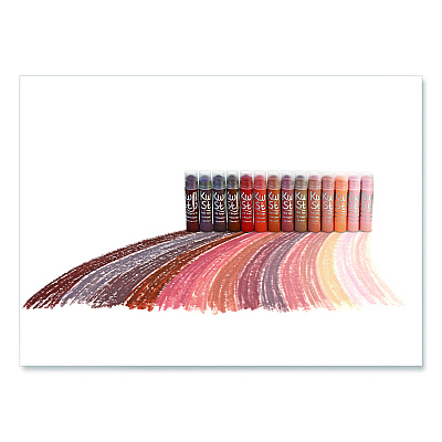 TPG Creations Kwik Stix Tempera Paint Sticks, Regular Size, 0.7" x 3.5", 14 Assorted Skintone Colors, 14/Pack, 12 Packs/Carton (67212)
