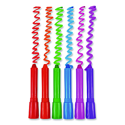 TPG Creations Hair Chalk, Assorted Colors, 6/Pack, 12 Packs/Carton (68212)