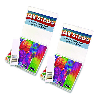 TPG Creations Bumpy Brights Rainbow Zen Strips, Ages 6 and Up, Assorted Colors, 80/Carton (85680)