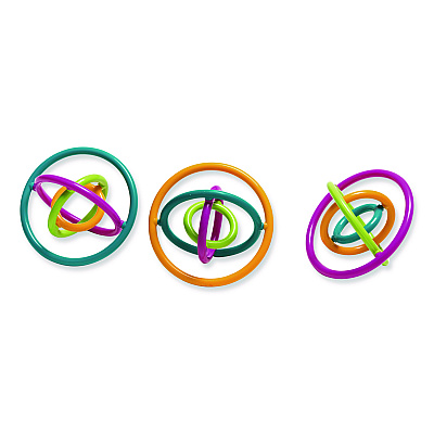 TPG Creations Gyrobi Fidget Toy, Ages 5 and Up, Assorted Colors, 24/Carton (860)