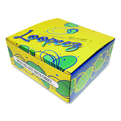 TPG Creations Loopeez Fidget Toy, Ages 5 and Up, Assorted Colors, 24/Carton (861)