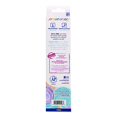 Prang Duo-Color Colored Pencil Sets, 3 mm, 2B (#2), Assorted Lead, Assorted Barrel, 6/Pack (22106X0002)