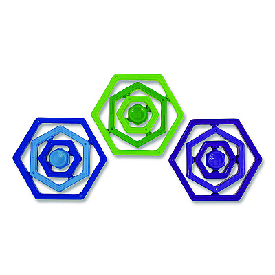 TPG Creations Hexle Fidget Toy, Ages 5 and Up, Assorted Colors, 24/Carton (872)