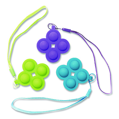 TPG Creations Popi Fidget Toy, Ages 5 and Up, Assorted Colors, 24/Carton (876)