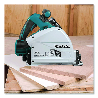18V X2 (36V) LXT Brushless Lithium-Ion 6.5" Cordless Plunge Circular Saw Kit with Batteries, 6,300 RPM, 0 to +48 Degree Bevel (XPS01PTJ)