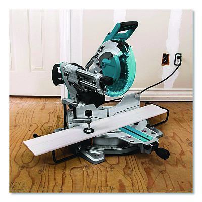 LS1019L 10" Dual-Bevel Sliding Compound Miter Saw with Laser, 3,200 RPM, -48 to +48 Degree Bevel, -60 to +60 Degree Miter