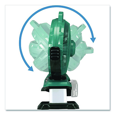 DCF301Z 18V LXT 3-Speed Li-Ion Job Site Fan (Tool Only), 13", 3 Speeds,Teal/Gray/Black
