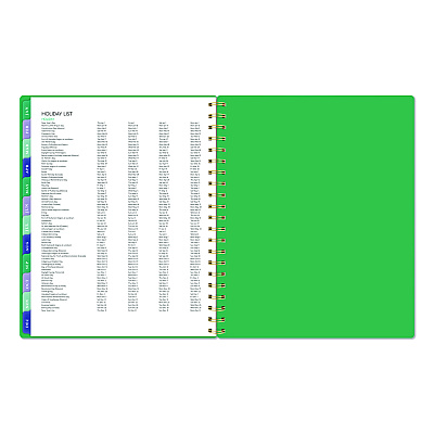 AT-A-GLANCE Badge Geo Weekly/Monthly Planner, 11 x 8.5, Green Cover, 13-Month (Jan-Jan): 2026 (1753G905)