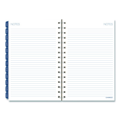 Cambridge Abyss Weekly/Monthly Planner, 8.5 x 5.5, Water-Inspired Artwork, Blue Cover, 12-Month(Jan-Dec): 2026 (1756200)