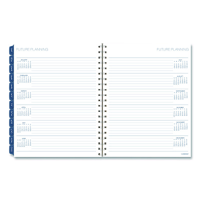 Cambridge Abyss Weekly/Monthly Planner, 11 x 8.5, Water-Inspired Artwork, Blue Cover, 12-Month (Jan-Dec): 2026 (1756905)