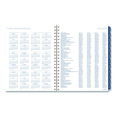 Cambridge Abyss Weekly/Monthly Planner, 11 x 8.5, Water-Inspired Artwork, Blue Cover, 12-Month (Jan-Dec): 2026 (1756905)