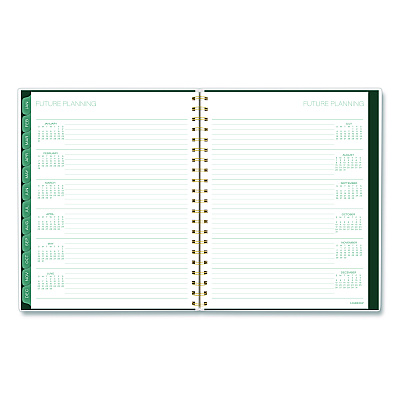 Cambridge Emerald Isle Weekly/Monthly Planner, 11 x 8.5, Green Marbled Cover, 12-Month (Jan-Dec): 2026 (1758905)