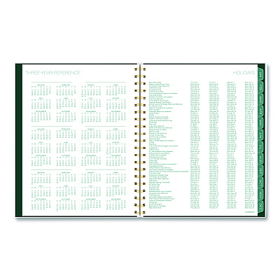 Cambridge Emerald Isle Weekly/Monthly Planner, 11 x 8.5, Green Marbled Cover, 12-Month (Jan-Dec): 2026 (1758905)
