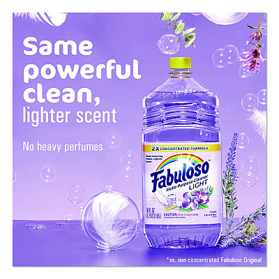 Fabuloso Multi-Use Cleaner, Light Lavender Scent, 56 oz Bottle, 6/Carton (61045945)