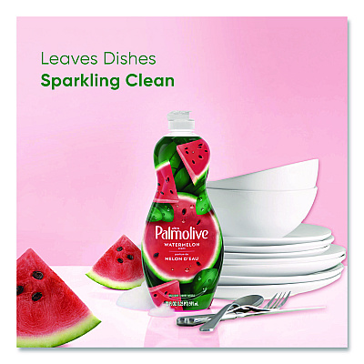 Ultra Palmolive Dishwashing Liquid, Watermelon Scent, 20 oz Bottle, 9/Carton (61047428)
