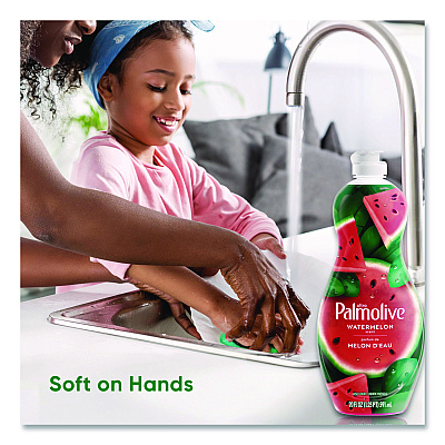 Ultra Palmolive Dishwashing Liquid, Watermelon Scent, 20 oz Bottle, 9/Carton (61047428)