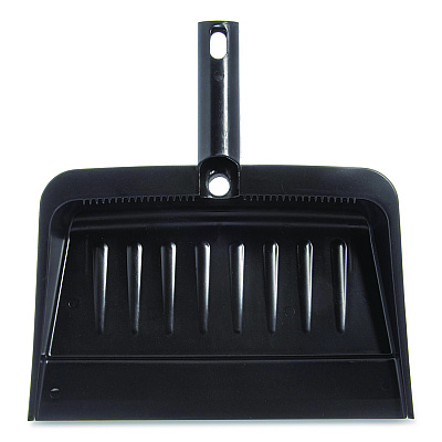 Carlisle Flo-Pac Flexible Plastic Dustpan, 8 x 12, Plastic, Black (36143703)