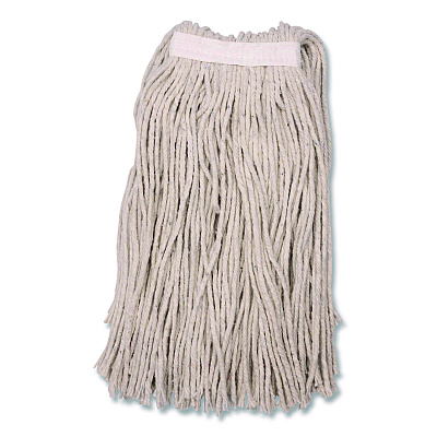 Carlisle Full Weight Cut End Mop Head, Cotton, 16 oz, White (369716B00)