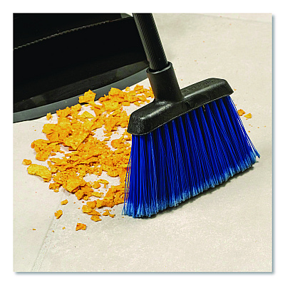 Carlisle Duo-Sweep Flagged Light Industrial Broom Head, 12", Blue/Black (4685314)